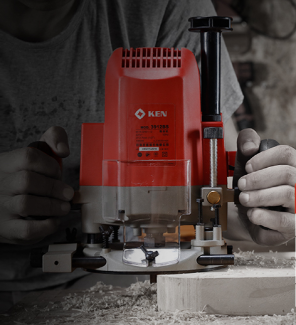 Ken 3912B Dik Freze Makinası 12 mm 1850 Watt - Resim 4