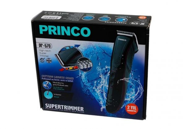 Princo PR 570 Şarjlı Saç & Sakal Kesme Traş Makinesi