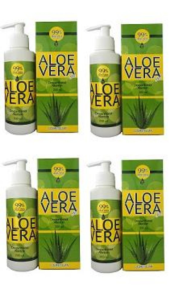 Cosmetolian Aloe Vera Jel 200 ML 4 Lü Paket