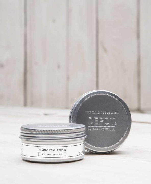 Depot No 302 Clay Pomade Kil Pomadı Briyantin 25ml