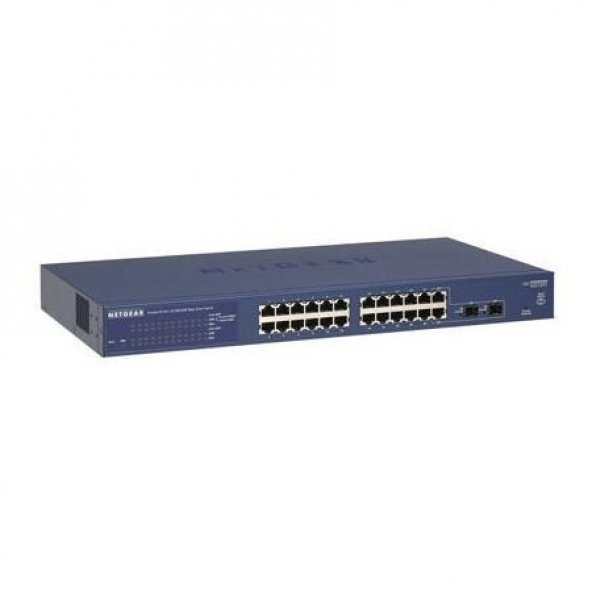 NETGEAR Netgear GS724T 24 Port 10/100/1000 2SFP Gigabit Switch GS724T-400EUS