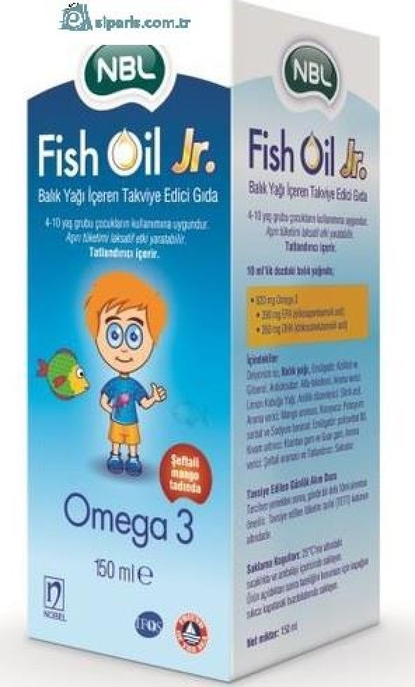 NBL_Fish_Oil Jr. Çocuk Balık Yağı 150 ml - Skt : 08/2019
