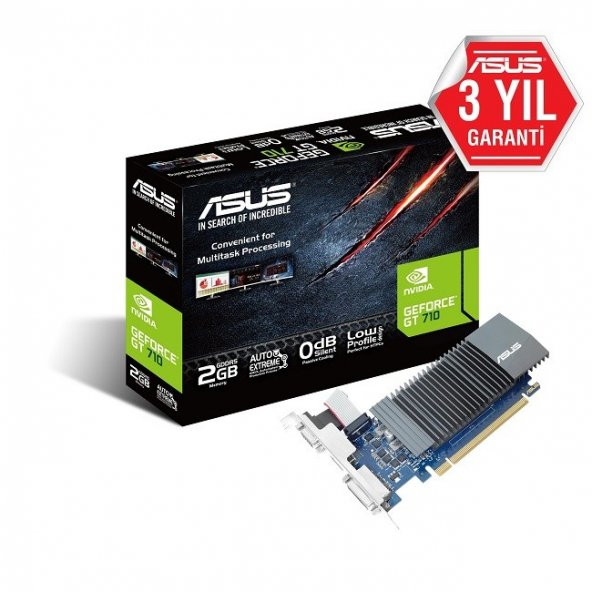 Asus GeForce GT 710-SL 2GB GDDR5 64Bit Dvi Hdmi LP