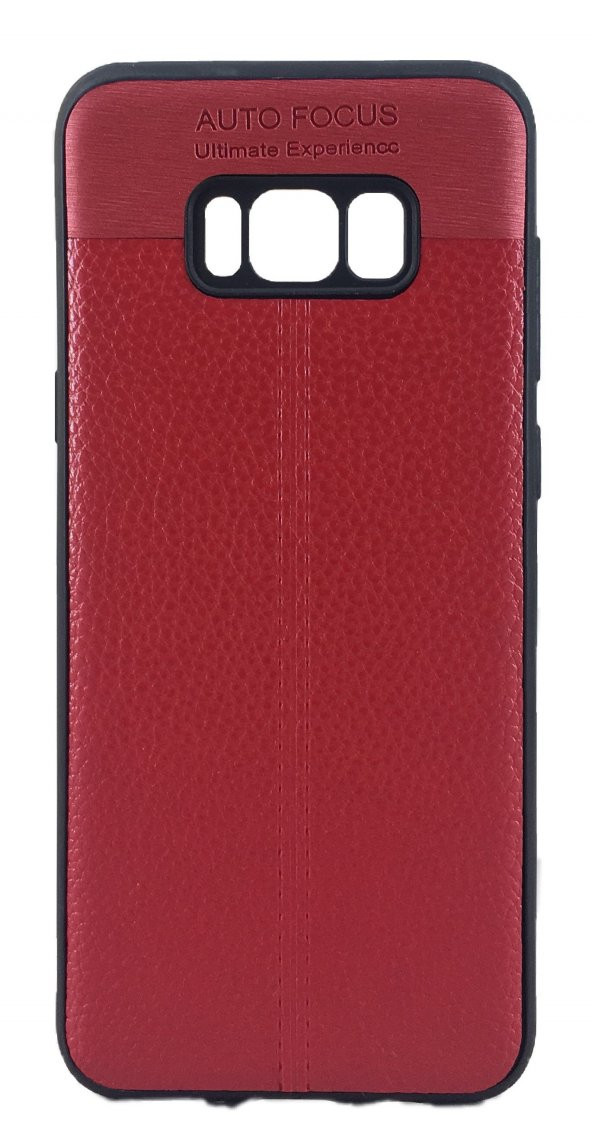 FitCase Samsung S8 Plus (G955) Auto Focus Silikon Arka Kapak Kırmızı