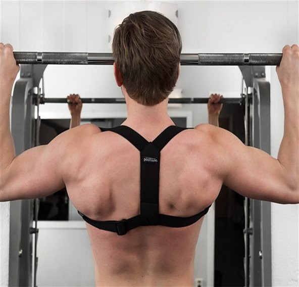 Swedish Posture Classic-Unisex Kamburluk Önlemeye yardımcı Dik Duruş Korsesi - 9
