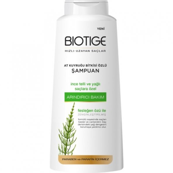 Biotige Hızlı Uzama Etkili Şampuan 600 ml - İnce Telli ve Yağlı Saçlar İçin - Arındırıcı Bakım