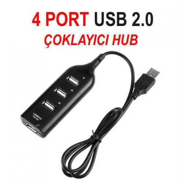 4 Port USB Çoğaltıcı Çoklayıcı Hub USB 2.0 4502 Çoklama PC Laptop Klavye Mouse Cipli Kaliteli Model