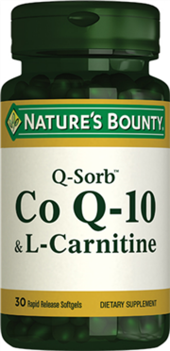 Natures Bounty Coenzyme Q-10 (Q-Sorb™) & L-Carnitine SKT : 08/2020