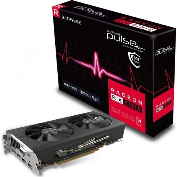 Sapphire 11265-05-20G RX580 PULSE GDDR5 256 bit 8GB Ekran Kartı