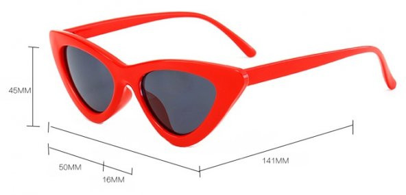 Frilly Kottdo Cat Eye Güneş Gözlüğü  UV400 (FGZ041) - 4