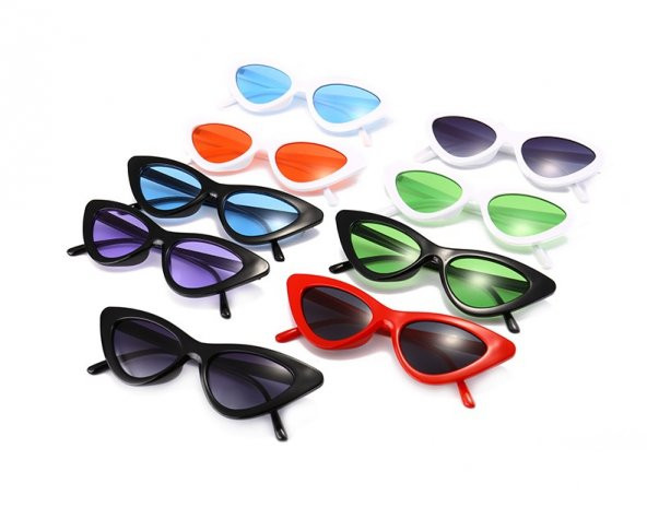 Frilly Kottdo Cat Eye Güneş Gözlüğü  UV400 (FGZ041) - 6