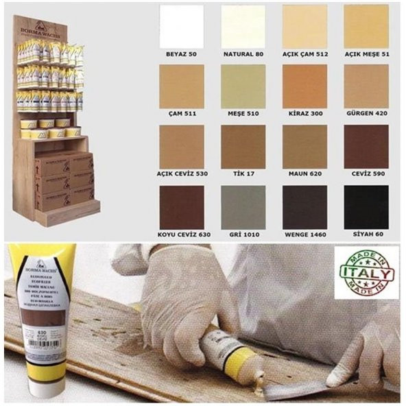 Borma Wachs Beyaz 200 gr Ahşap Mobilya Tamir Dolgu Macunu - 2