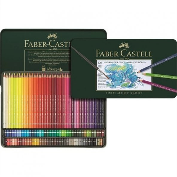 Faber-Castell 117511 120 Renk Aquarell Boya Seti