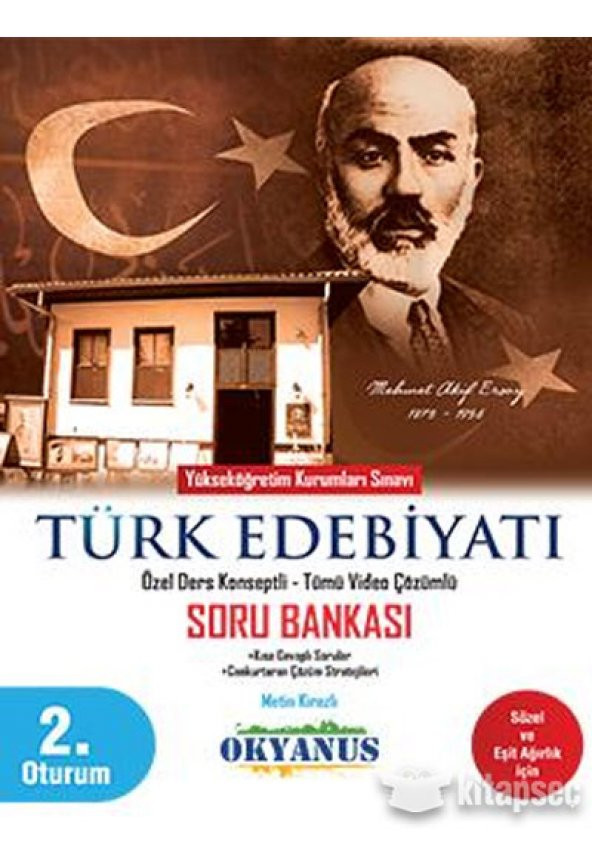 YKS 2. Oturum Türk Edebiyatı Soru Bankası okyanus Yayınları