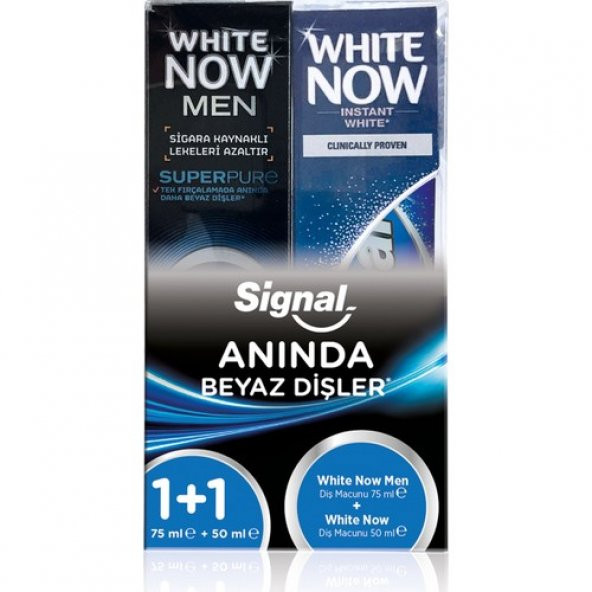 Signal White Now Men 75 Ml + White Now 50 Ml Diş Macunu