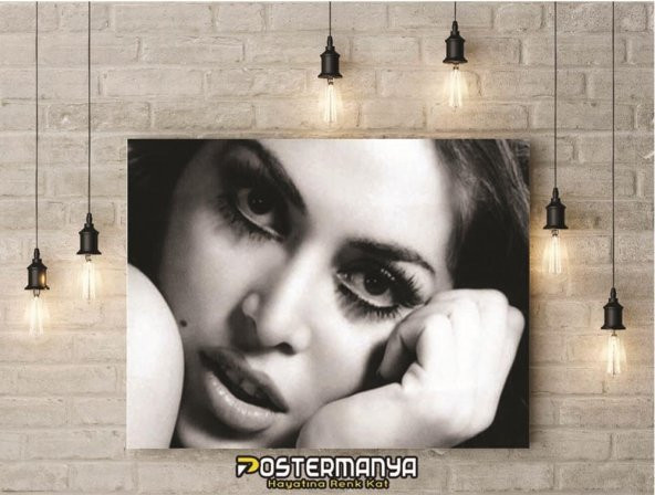 Türkan Şoray Siyah Beyaz Yeşilçam Film Afişi & Kanvas Tablo - 1