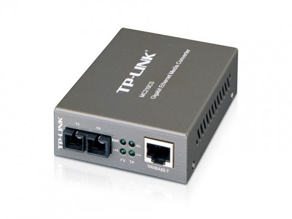 TP-LINK MC210CS Fiber Converter,Single-mode,Çift Yönlü Gigabit
