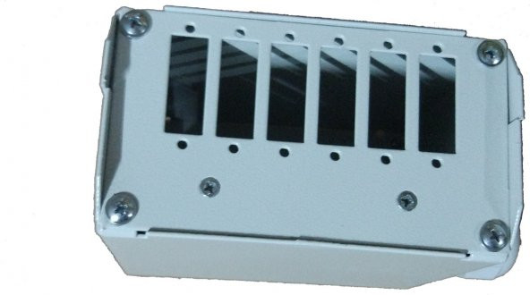 LANDE 6 Port DX Din Rail Box Fiber Panel Boş