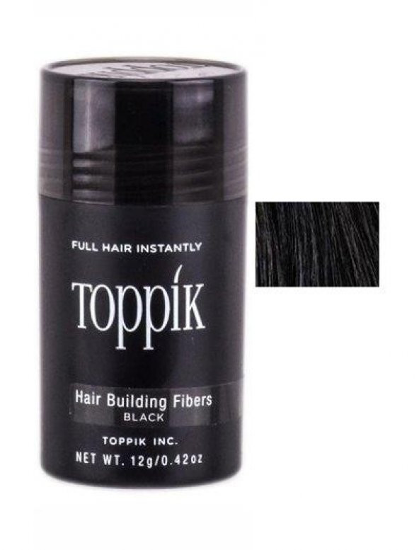 Toppik Saç Dolgunlaştırıcı Doğal Keratın Toz 12gr Black - Siyah