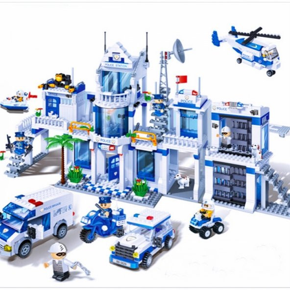 Lego Banbao 1285 Parça Polis Karakolu