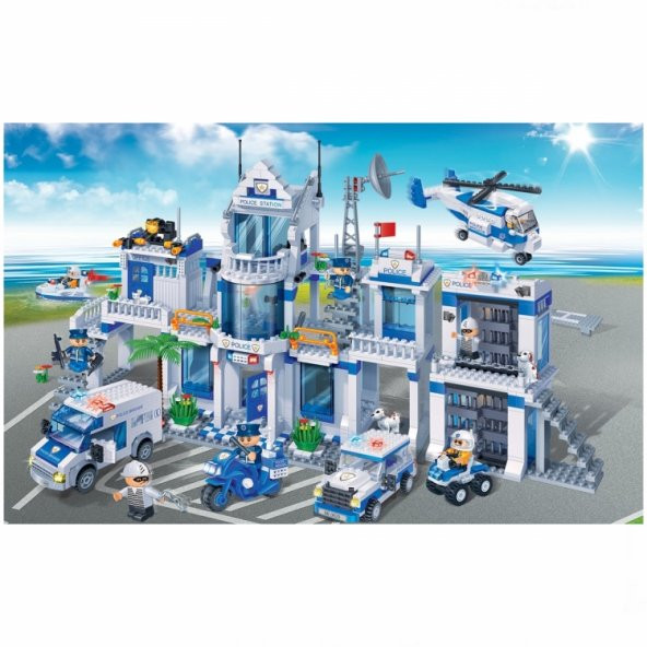 Lego Banbao 1285 Parça Polis Karakolu - 3