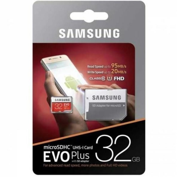 Samsung 32GB  MicroSD Evo Plus Hafıza Kartı
