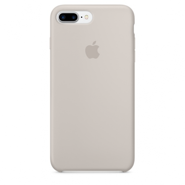 Apple Orijinal iPhone 7 Plus / 8 Plus Taş Rengi Silikon Kılıf