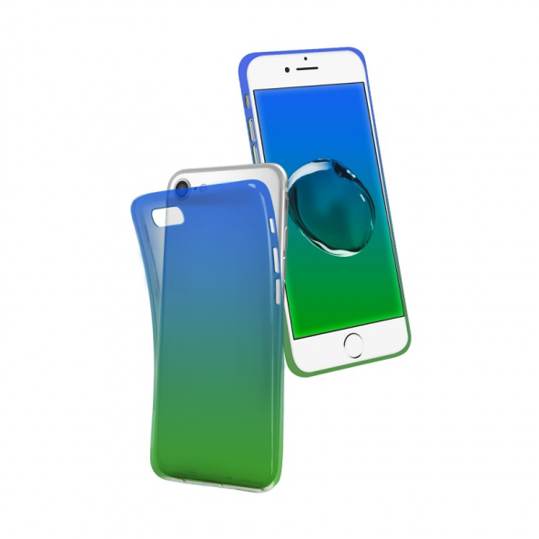 SBS Color iPhone 6 / 6s / 7 / 8 Mavi-Yeşil Kılıf