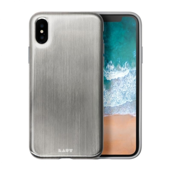 LAUT Huex Metallics iPhone X Gümüş Kılıf