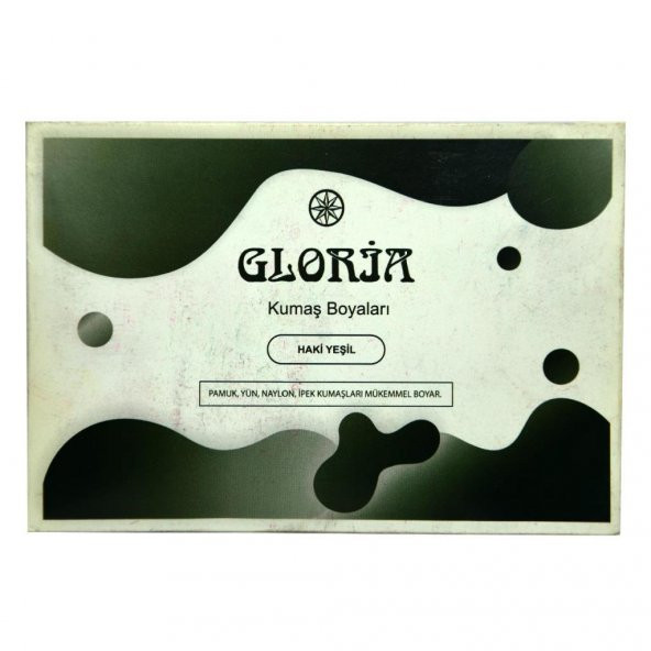 Gloria Haki Yeşili Pamuk Yün Naylon İpek Kumaş Boyası 10Gr Paket