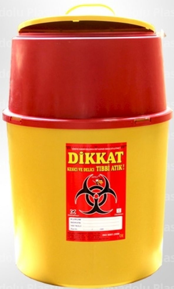 TIBBİ ATIK (ENFEKTE) KUTUSU 30 lt 5 adet
