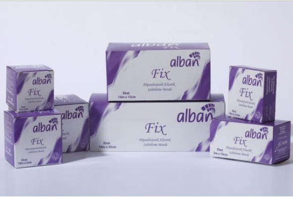 Alban Fix 10m x 10cm Elastik Sabitleme Bandı Flaster 2 PAKET - 1