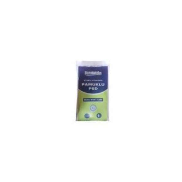 DERMATEKS STERİL HİDROFİL PAMUKLU PED 10X15 CM 50 ADET - 1