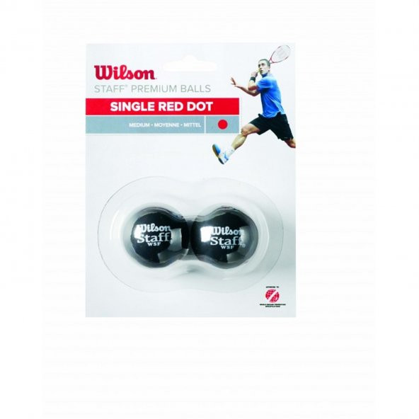Wilson Squash Topu Staff Squash 2 Ball Yel Dot ( Wrt617800 ) TOPSQSWIL004