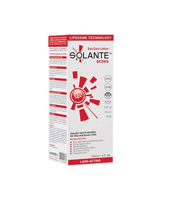 Solante Acnes Spf50 Losyon 150 ml