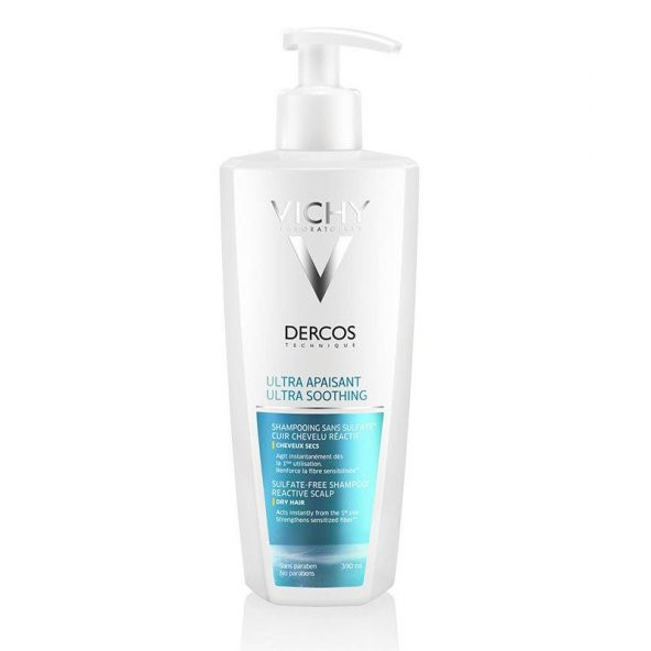 Vichy Dercos Ultra Soothing Shampoo 390 ml (Kuru Saçlar)