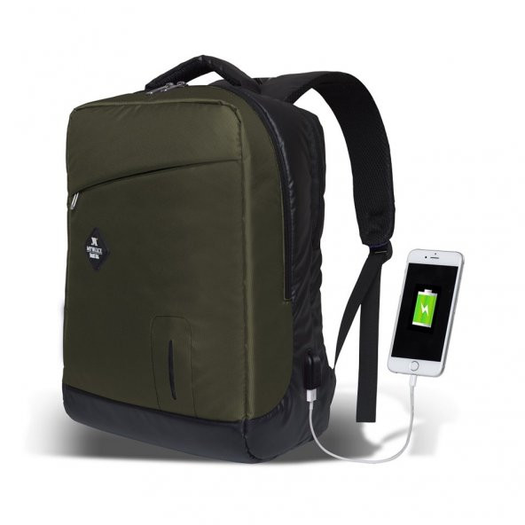 My Valice Smart Bag ENERGY Usb Şarj Girişli Akıllı Sırt Çantası Haki