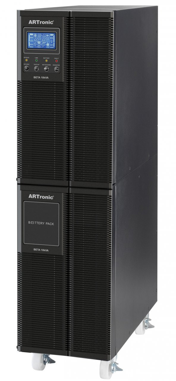 ARTRONIC UPS ONLINE 10 KVA 1F/1F 5-15 Dk. 16X9AH AKÜLÜ BETA-10KVA