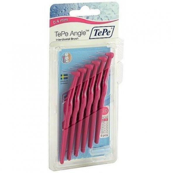 Tepe Angle Saplı Arayüz Fırçası Pembe 0,4 Mm 6 Lı - 2
