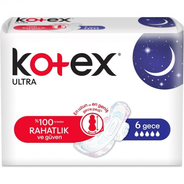 Kotex Ultra Tekli Gece 6 Lı