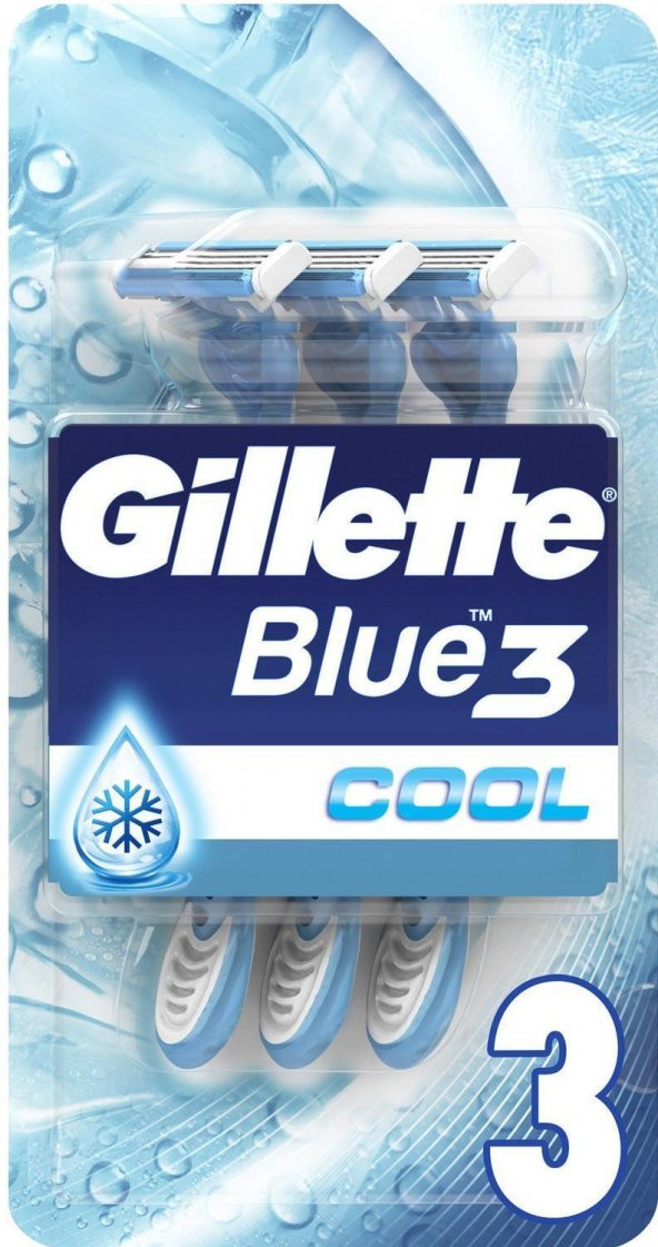 Gillette Blue3 Ice Kullan At Traş Bıçağı 3 Lü