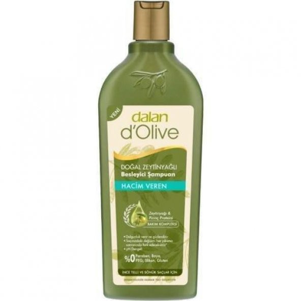 Dalan Dolive Şampuan Zeytinyağlı Hacim Veren 400 Ml