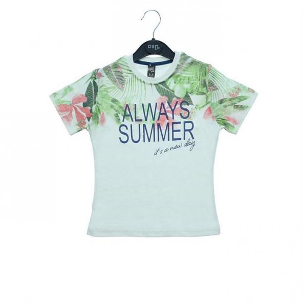 Cıgıt Kids Always Summer Kısa Kol Çocuk Tişörtü