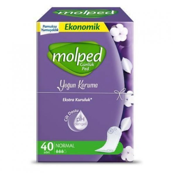 Molped Günlük Ped Yoğun Koruma Normal 40 Lı