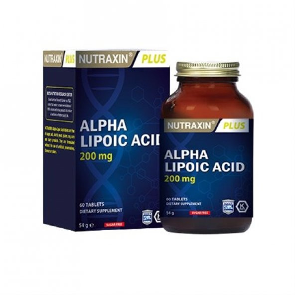 Nutraxin Alpha Lipoic Acid 200 mg 60 Tablet Skt 11-2020