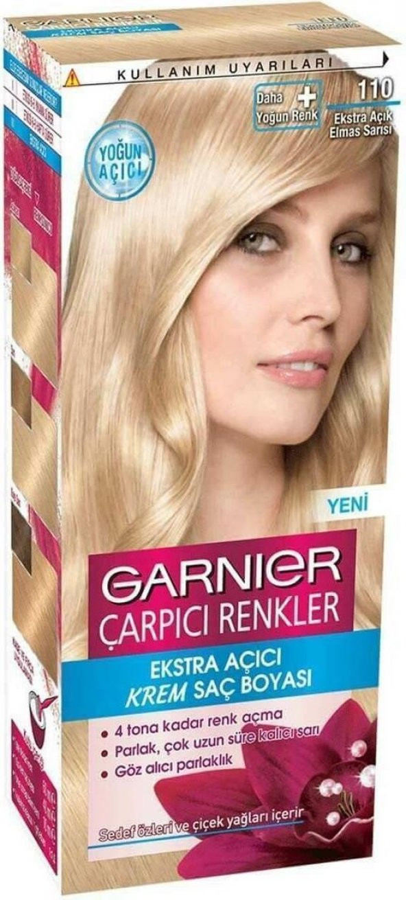 Garnıer Çarpıcı Renkler Saç Boyası 110 Ekstra Açık Elmas Sarısı