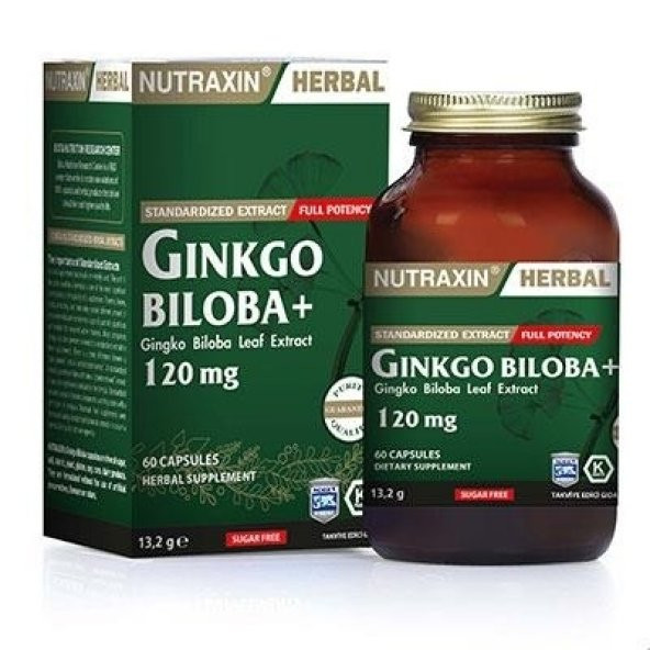 Nutraxin Herbal Ginkgo Biloba+ 120 mg 60 Tablet Skt 12-2020