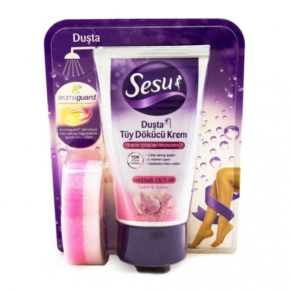 Sesu Duşta Tüy Dökücü Krem Hassas Ciltler 150 Ml - 2