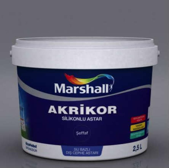 Marshall Akrikor Silikonlu+Örtücü Astar 20 Kg Beyaz
