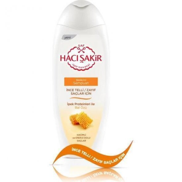 Hacı Şakir Şampuan Bal İnce Telli Zayıf Saçlar 500 Ml